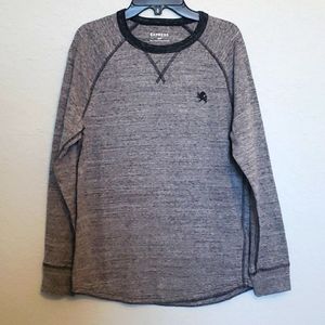 Men's Long Sleeve Shirt, Express, Small, Gray